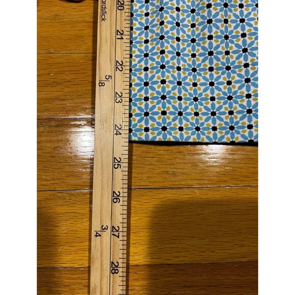 Talbots Pants Womens Curvy Size 6 Geometric Design Blue and Yellow Countrycore - Picture 8 of 8